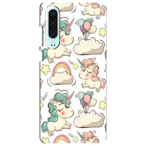 Чохол для Хуавей P30 - (Єдинорожки - Новинки) (AlphaPrint) (Єдиноріжки)