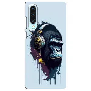 Чохол з Мавпами Huawei P30 - (AlphaPrint) (Горила в навушниках)