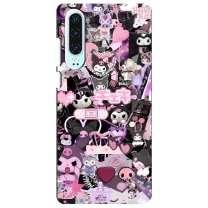 Чехол с кроликом Куроми на Huawei P30 (Коллаж Куроми)