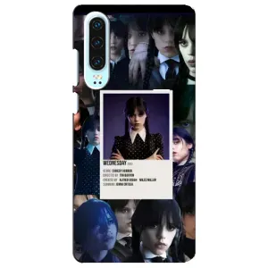 Чохли Венсдей на Huawei P30 Уенсдей (AlphaPrint) (колаж Венздей)