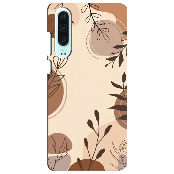 Чохол з принтом «Коричневі квіти» для Huawei P30 Чохол з принтом «Коричневі квіти» для Huawei P30