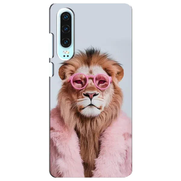 Чохол з принтом «Лев в окулярах» для Huawei P30 Чохол з принтом «Лев в окулярах» для Huawei P30