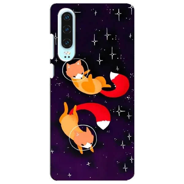 Чехол с принтом «Лисички космонавты» для Huawei P30