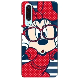 Міккі Маус чохол для Huawei P30 (AlphaPrint - Мультяшні) (Маус в окулярах)