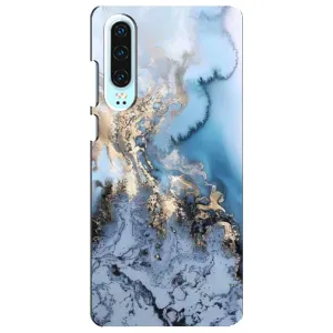 Мраморный чехол на Huawei P30 (VPrint) (Нежный мрамор)