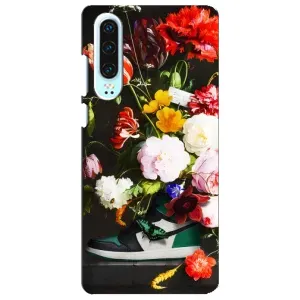 Бренднові Чохли для Huawei P30 - (PREMIUMPrint) (Nike цветы)