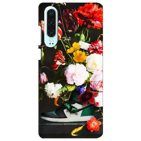 Чехол с принтом «Nike цветы» для Huawei P30