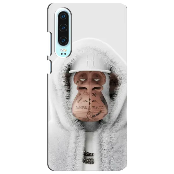 Чехол с принтом «обезьяна NFT в тату» для Huawei P30
