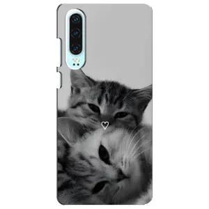 Чохол з малюнком кіт на Huawei P30 (Пара котів)