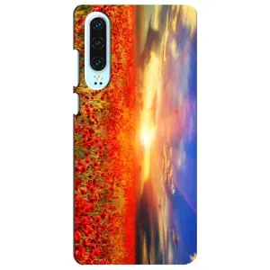 Чохол з картинкою (Стильні) Хуавей P30 - (AlphaPrint) (Поле тюльпанів)