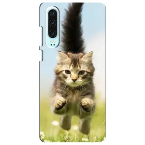 Чохли з Котиками для Huawei P30 (VPrint) (Прижок кота)