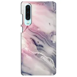 Мраморный чехол на Huawei P30 (VPrint) (Пурпурный Мрамор)