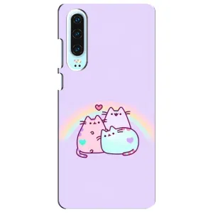 Чохол на Хуавей P30 з Котиками (VPrint) (Радужний котик)