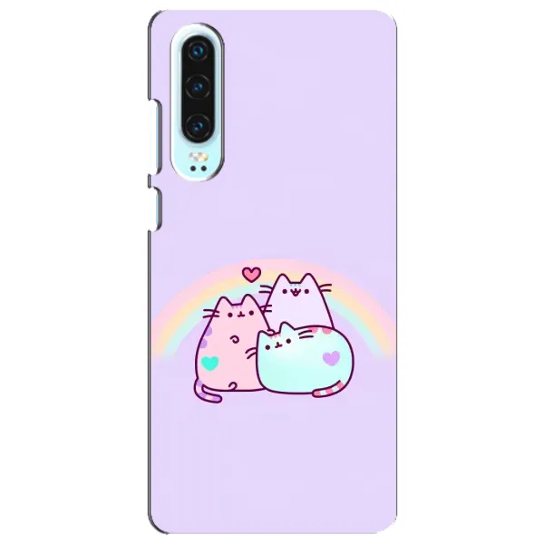 Чехол с принтом «Радужные котики» для Huawei P30