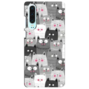 Чохли з Котиками для Huawei P30 (VPrint) (Мальовані котики)