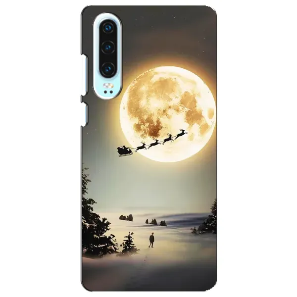 Чехол с принтом «Санта на луне» для Huawei P30