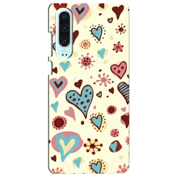 Чехол с принтом «Сердечки» для Huawei P30 Чехол с принтом «Сердечки» для Huawei P30