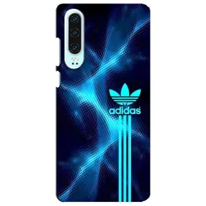 Чохли Адидас для Huawei P30 (AlphaPrint) (Синій Адідас)