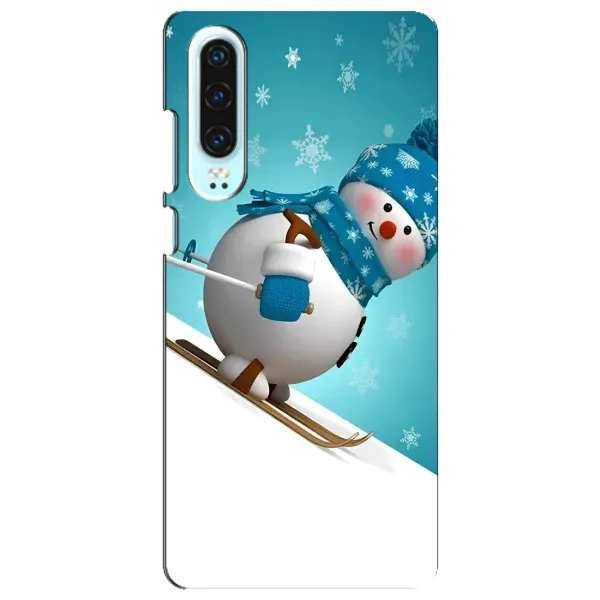 Чехол с принтом «Снеговик на лыжах» для Huawei P30