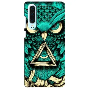 Чохол з пташками на Huawei P30 (VPrint) (Сова з оком)