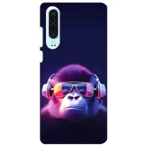 Чохол з Мавпами Huawei P30 - (AlphaPrint) (Стильна мавпа)