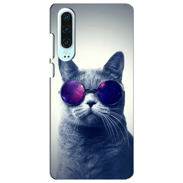 Чохол з принтом «Стильний кіт» для Huawei P30