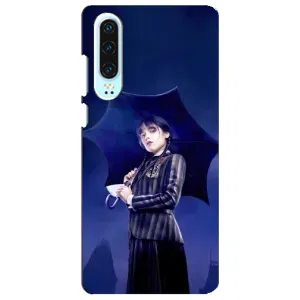 Силіконовий чохол з картинкою для Huawei P30 (Венсдей)