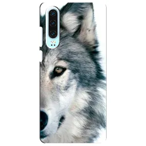 Чохли з картинкою животних Huawei P30 (Вовк)
