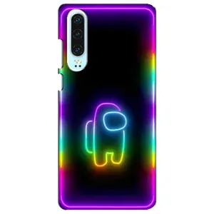 Чохли Амонг Ас для Huawei P30 (AlphaPrint) (Яскравий скін)