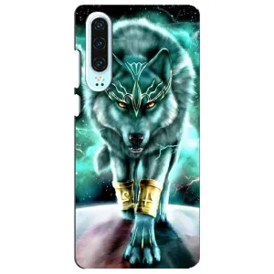 Захисні чохли для Хуавей P30 (AlphaPrint) (ХІТ продаж) ВОВК (Яскравий вовк)