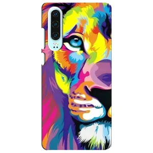 Чохол з картинкою ЛЕВ для Huawei P30 (VPrint) (Яскравий Лев)