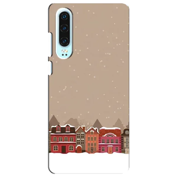 Чехол с принтом «Зимний город» для Huawei P30
