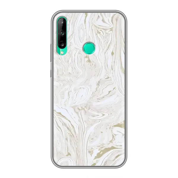 Чохол з принтом «Білий мрамор» для Huawei P40 Lite e