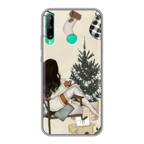 Чохол з принтом «Дівчина з ялинкою» для Huawei P40 Lite e