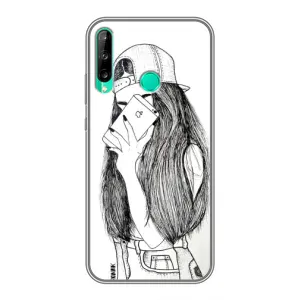 Чехол с печатью для Huawei P40 Lite e - (Мода) (AlphaPrint) (Фото девочки)
