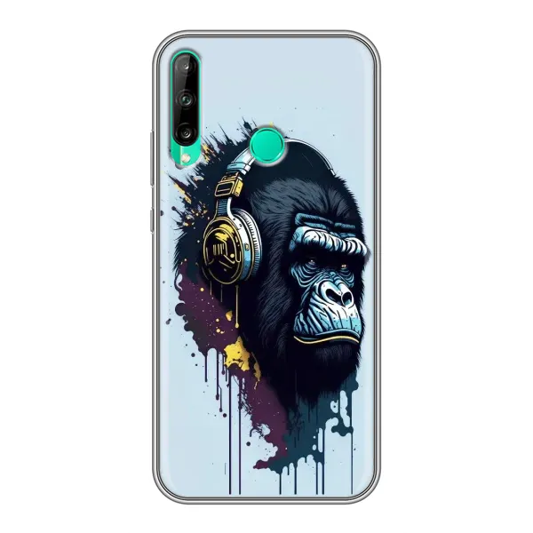 Чохол з принтом «Горила в навушниках» для Huawei P40 Lite e