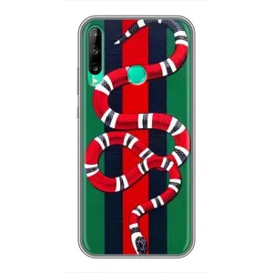 Чехлы ГУЧЧИ для Хуавей P40 Лайт е (AlphaPrint) (Gucci змия)