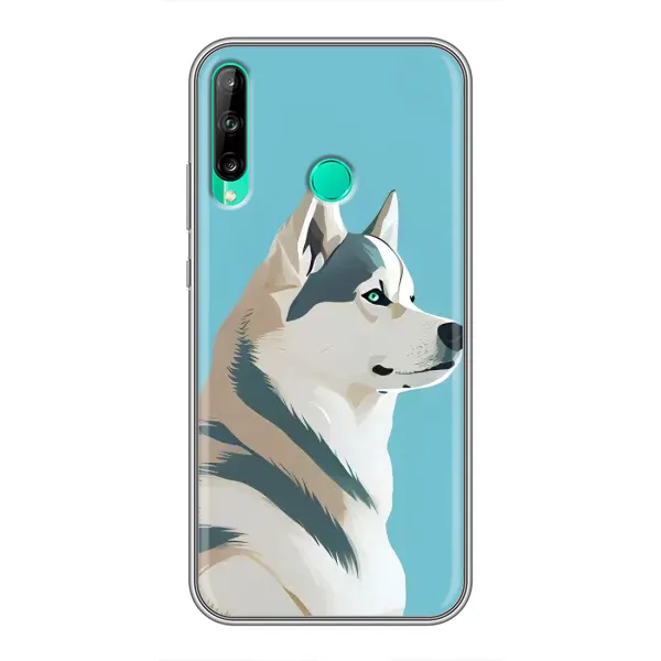 Чехол с принтом «Хаски арт» для Huawei P40 Lite e Чехол с принтом «Хаски арт» для Huawei P40 Lite e