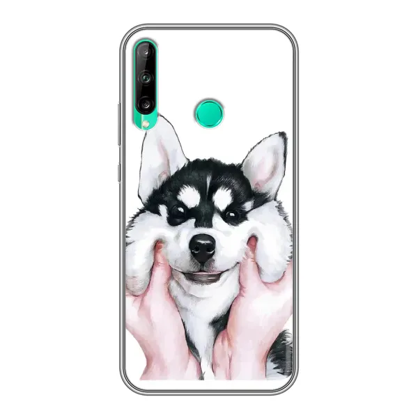 Чехол с принтом «Хаски улыбака» для Huawei P40 Lite e Чехол с принтом «Хаски улыбака» для Huawei P40 Lite e