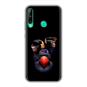 Чехол с Обезьянами Huawei P40 Lite e - (AlphaPrint) (Три обезьяны)