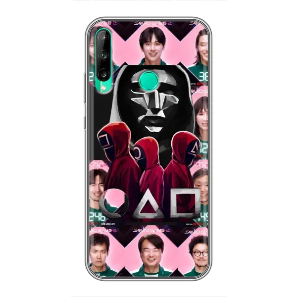 Чехол с принтом «Участники Игра кальмара» для Huawei P40 Lite e Чехол с принтом «Участники Игра кальмара» для Huawei P40 Lite e