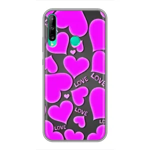 Чехлы для любимой на Хуавей P40 Лайт е (VPrint) (Pink hearts)