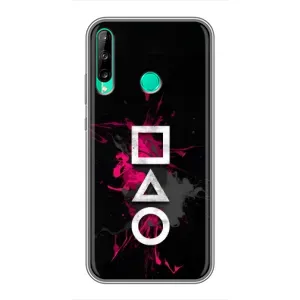 Чехол Гра в кальмара для Huawei P40 Lite e (Символы Игра кальмара)