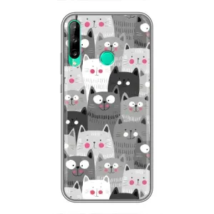 Чехлы с Котиками для Huawei P40 Lite e (VPrint) (Рисованные котики)