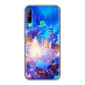 Рождественские Чехлы для Huawei P40 Lite e (VPrint) (Рождественский город)