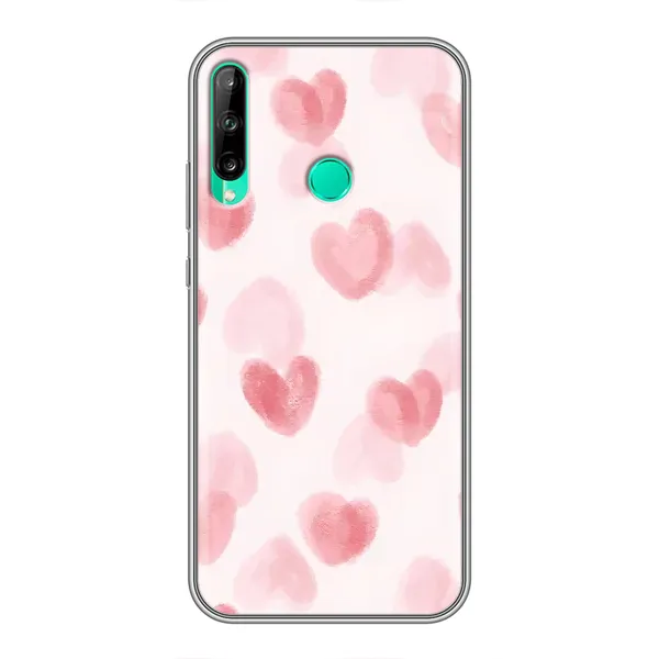 Чохол з принтом «Рожеві сердечки» для Huawei P40 Lite e Чохол з принтом «Рожеві сердечки» для Huawei P40 Lite e