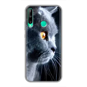 Чехлы с Котиками для Huawei P40 Lite e (VPrint) (Серый Кот)