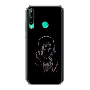 Чехлы на тему: Итачи Учиха для Huawei P40 Lite e (AlphaPrint) (силуэт Итачи)