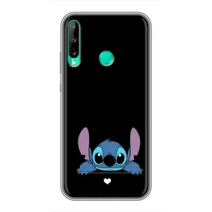 Чехол с принтом Стич на Huawei P40 Lite e (Стич на черном)