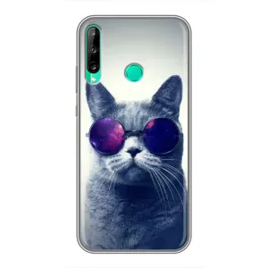 Чехол с принтом для Huawei P40 Lite e (AlphaPrint) Модные коты (Стильный кот)